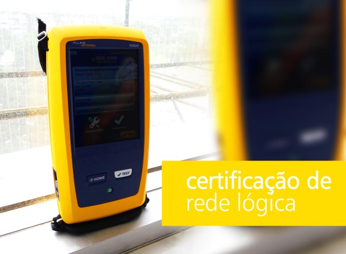 Certificação Rede Lógica Curitiba. Certificação de Cabos UTP. Certificação Cabeamento Estruturado Curitiba.